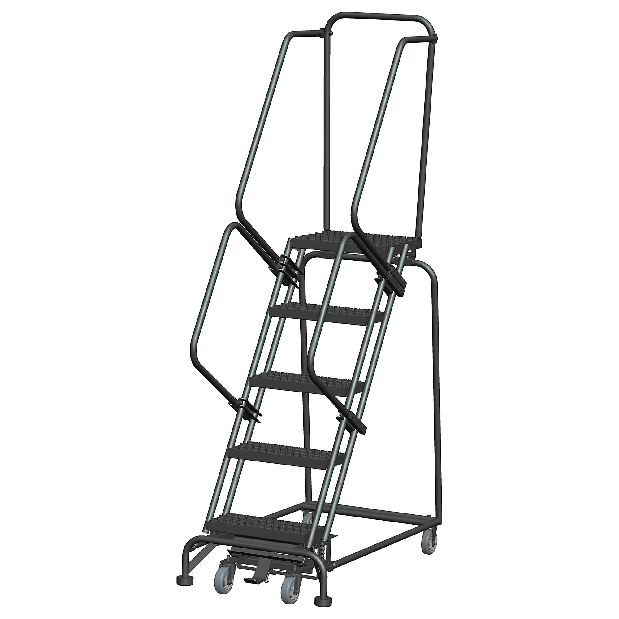 Ballymore, Rolling Ladder, Overall Height 83 in, Steps 5, Material Steel, Model# WA052414G